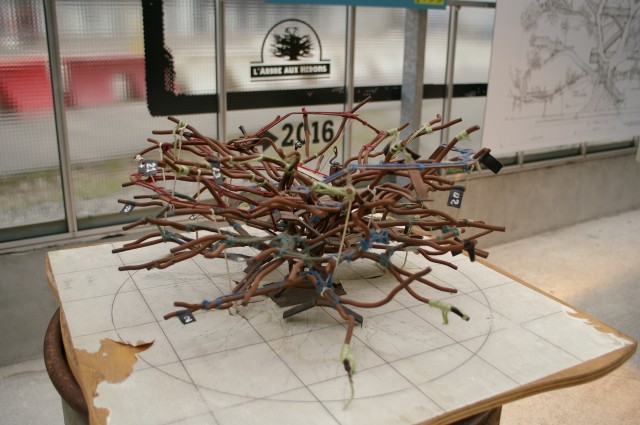 Image illustrant l'article. Photo de la maquette de l'arbre aux hérons.